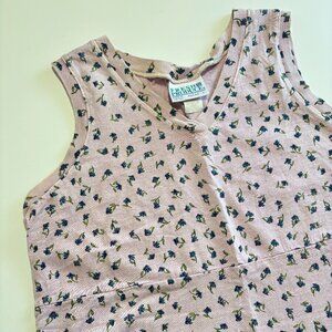 FRESH PRODUCE FLORAL COTTON TANK TOP LOUNGE DRESS // 🌷